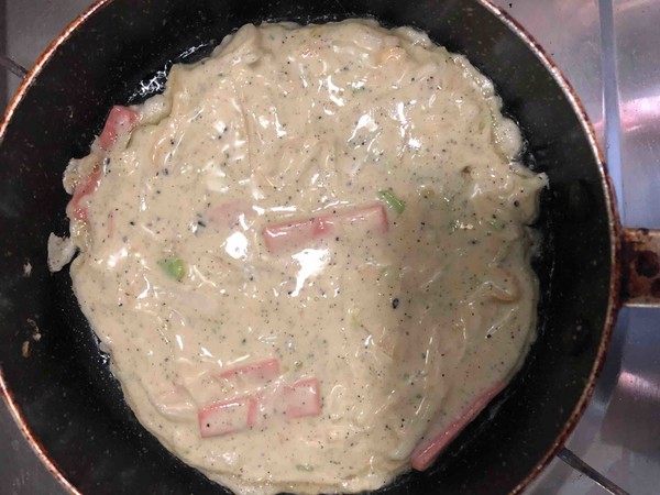 鲜香美味白萝卜丝饼的做法步骤:6