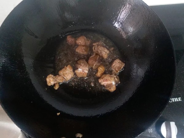 瓠子烧肉的做法步骤:4