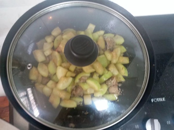 瓠子烧肉的做法步骤:8