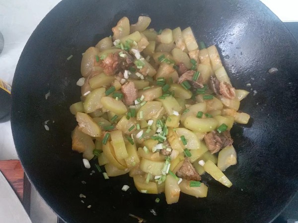 瓠子烧肉的做法步骤:9