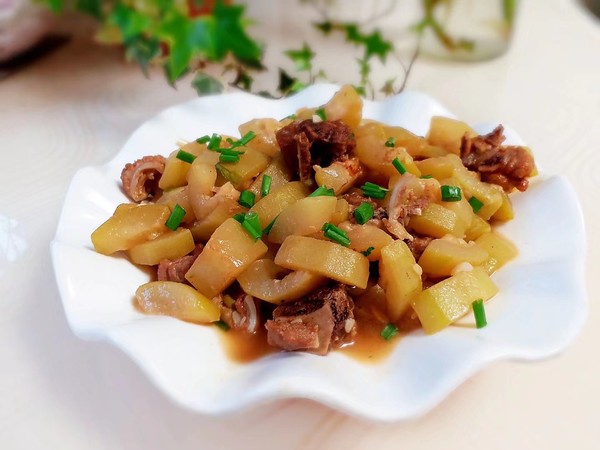 瓠子烧肉的做法步骤:10