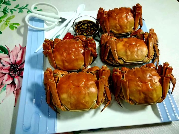 清蒸大闸蟹的做法步骤:7