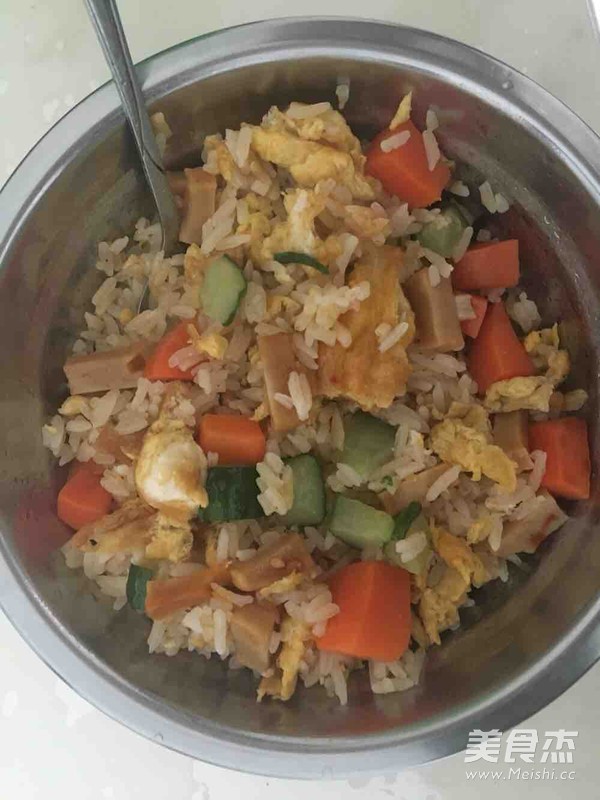 自制炒饭的做法步骤:12
