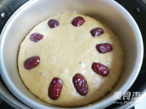 红枣红糖发糕的做法步骤:9