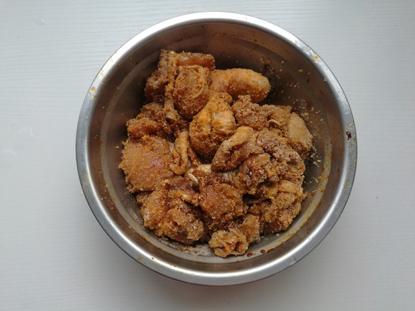 粉蒸鸡腿的做法步骤:7