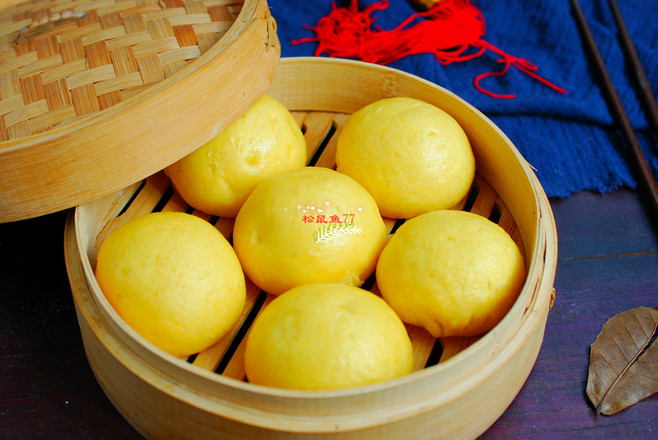 南瓜蜜豆包的做法步骤:7