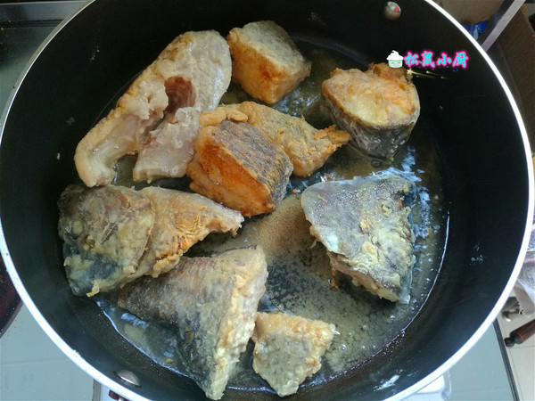红烧罗非鱼块的做法步骤:4