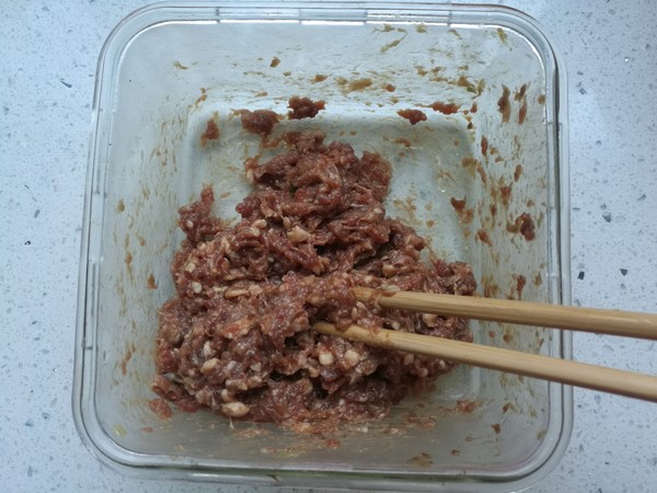 牛肉白菜馅饼的做法步骤:4