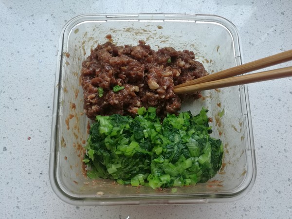 牛肉白菜馅饼的做法步骤:5