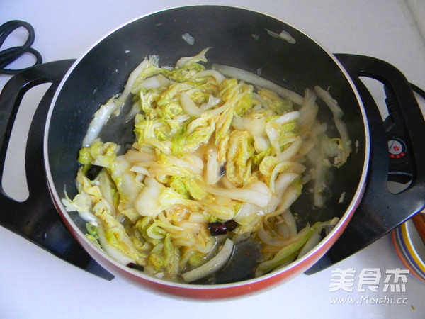 醋熘白菜的做法步骤:11