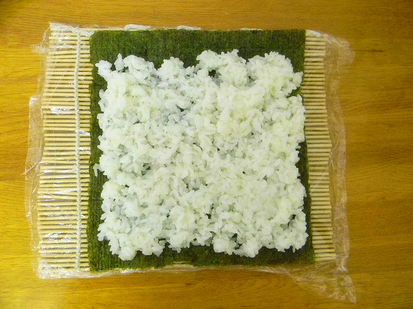 辣白菜饭卷的做法步骤:7