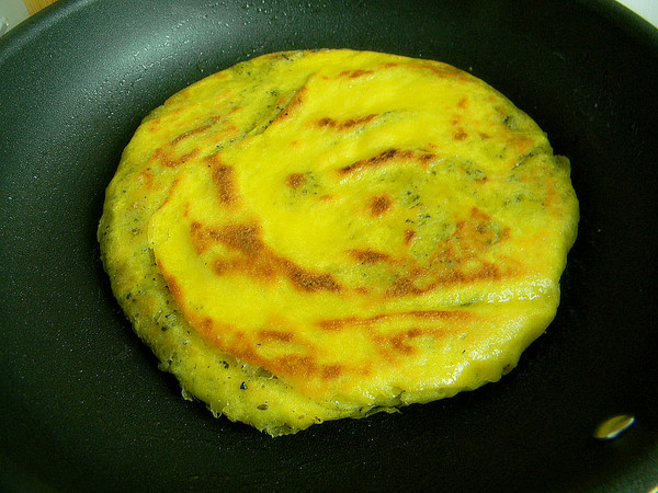 黑芝麻南瓜发面饼的做法步骤:15
