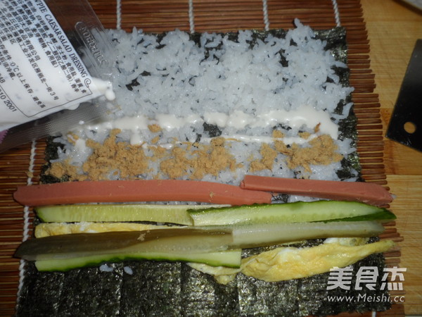 紫菜包饭的做法步骤：4