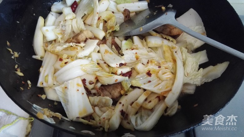 五花肉白菜粉丝的做法步骤:4