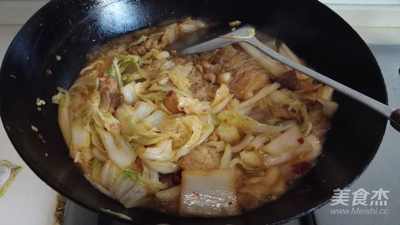 五花肉白菜粉丝的做法步骤:8