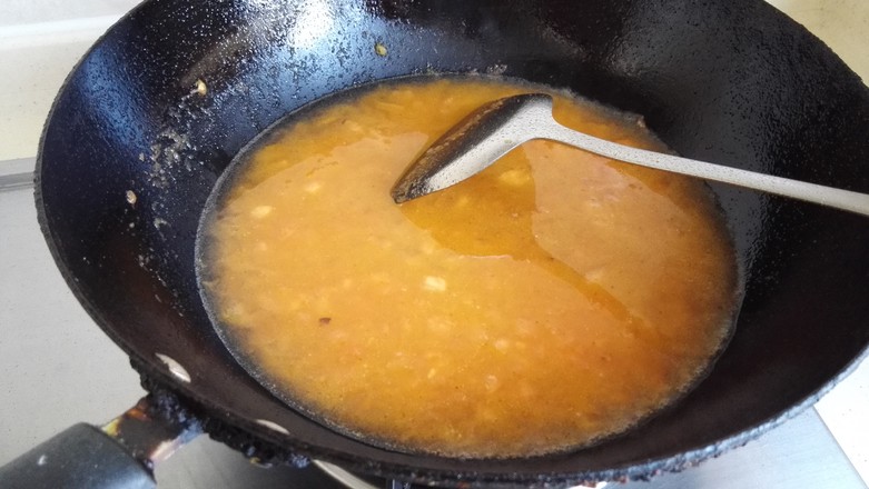 番茄豆腐烧虾仁的做法步骤:6