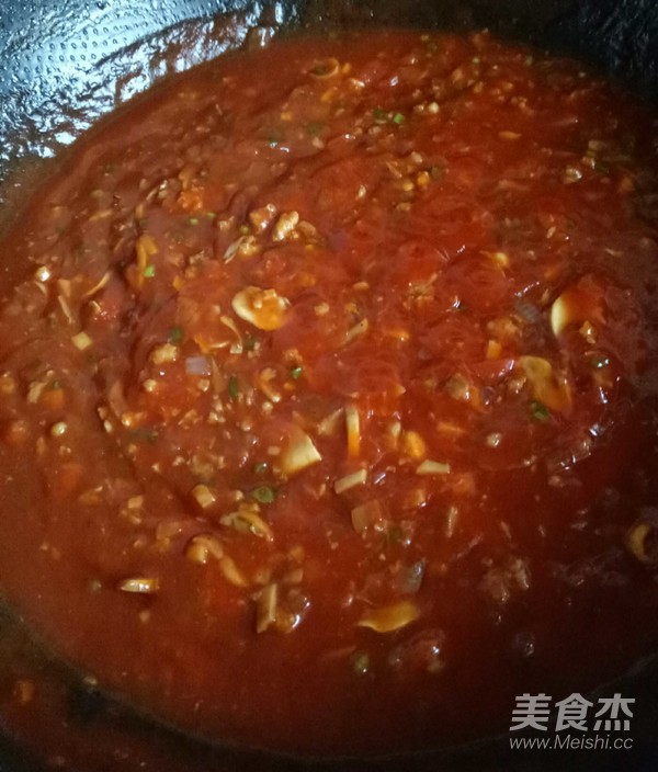 意大利面番茄肉酱的做法步骤:8