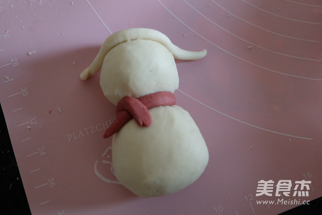 雪人馒头的做法步骤:13