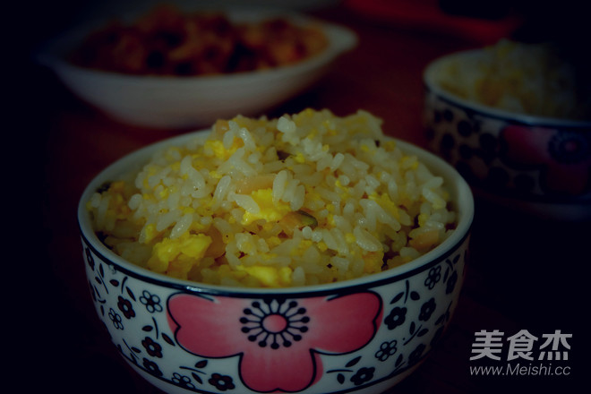 榨菜蛋炒饭的做法步骤:8