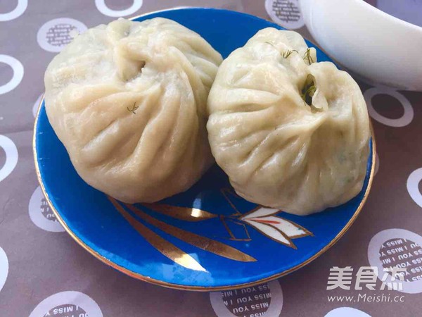 茴香肉丁烫面包子的做法步骤:10