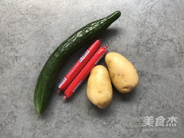 土豆火腿沙拉的做法步骤：1