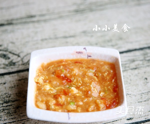 西红柿疙瘩汤的关键是调制小疙瘩的做法步骤:11