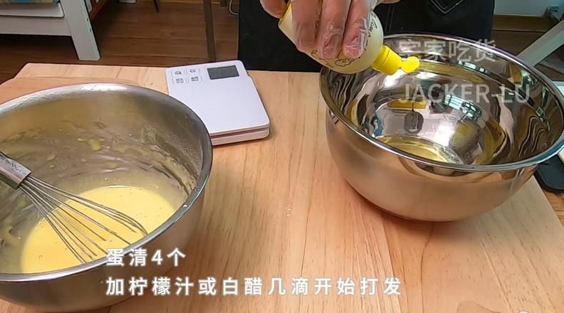 原味瑞士卷之小四卷，新手也成功率超高的配方。的做法步骤：8