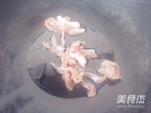 茭白毛豆肉丝蛋炒饭的做法步骤:5