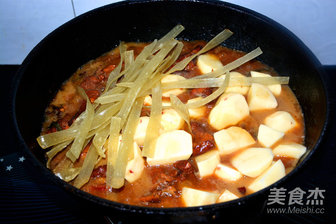 红烧土豆排骨的做法步骤:6