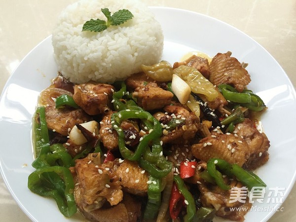 五椒鸡翅的做法步骤:8