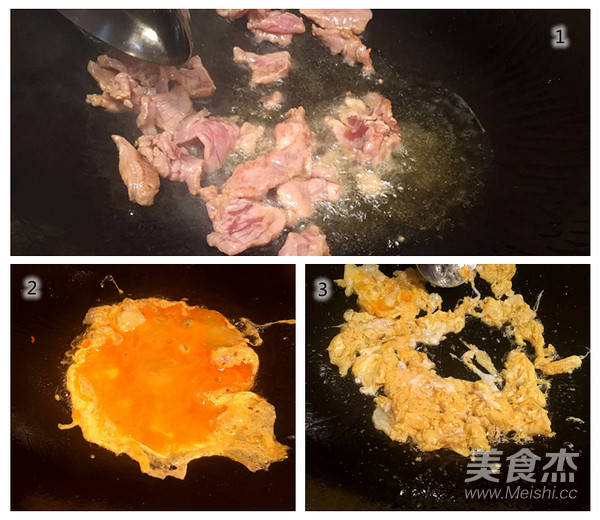 传统名菜木须肉的做法步骤：2