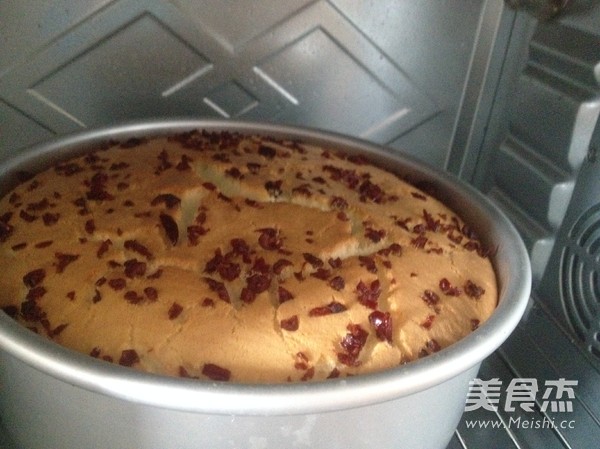 蔓越莓戚风蛋糕的做法步骤:11