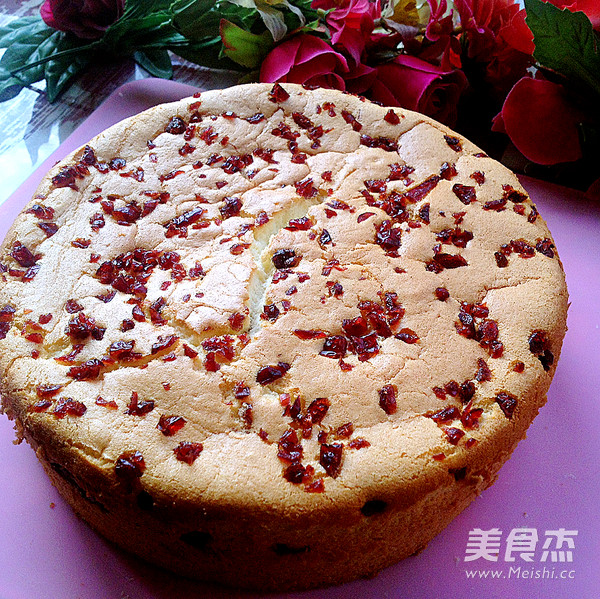 蔓越莓戚风蛋糕的做法步骤:12