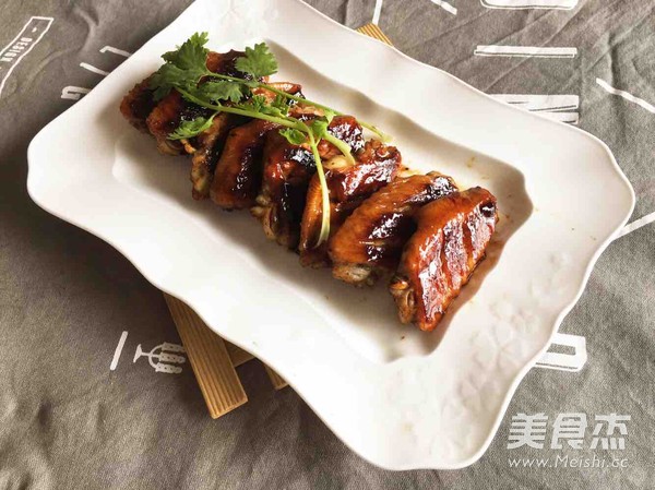 电饼铛版蜜汁鸡翅的做法步骤:6