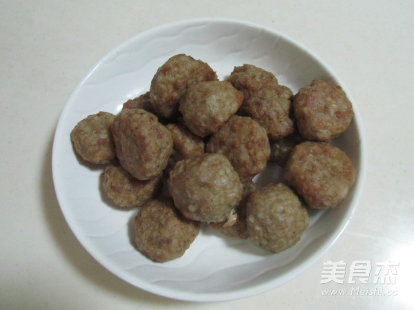鲜菇烧藕丸的做法步骤:3