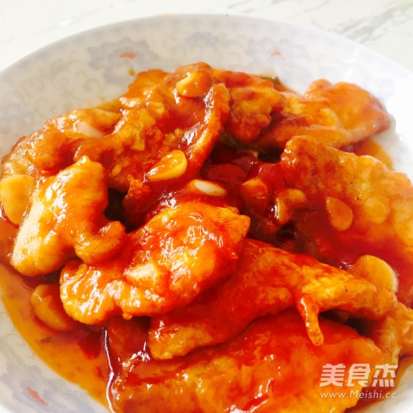 锅包肉的做法步骤:9