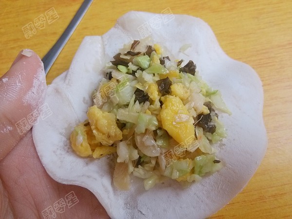 圆白菜素馅煎饺的做法步骤：17