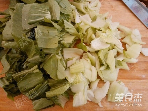 香菇油菜的做法步骤:4