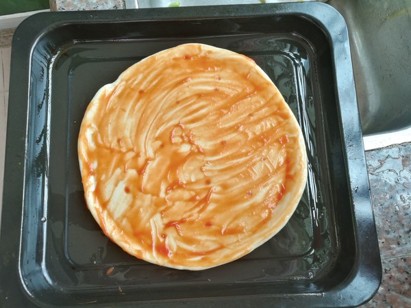自制鸡胸肉披萨的做法步骤:2