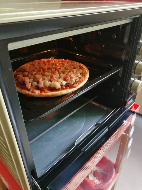 自制鸡胸肉披萨的做法步骤:5