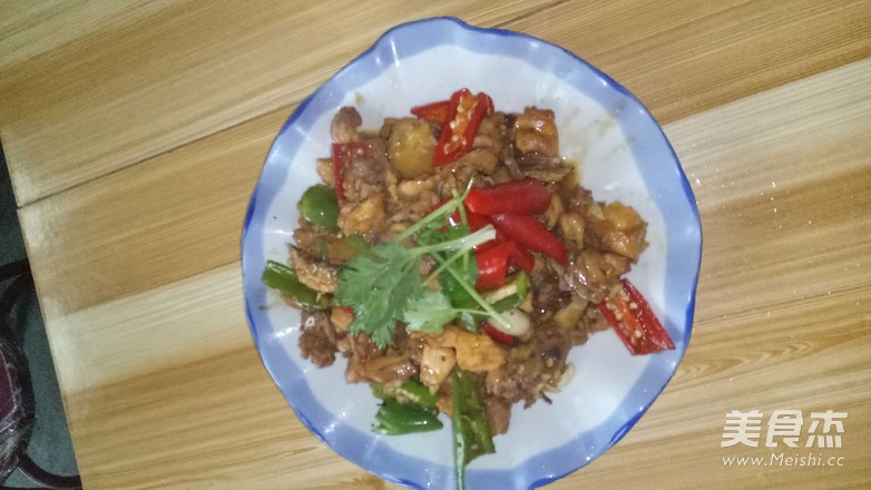 家常酱爆鸡丁的做法步骤：4