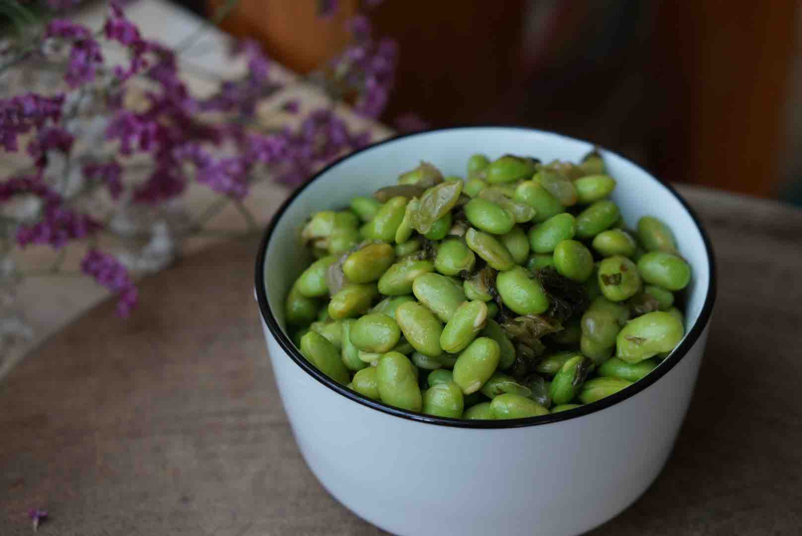 酸菜毛豆仁的做法步骤：6