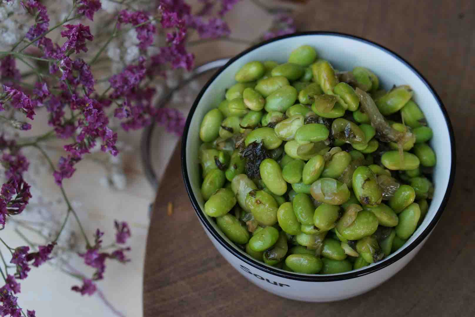 酸菜毛豆仁的做法步骤：7