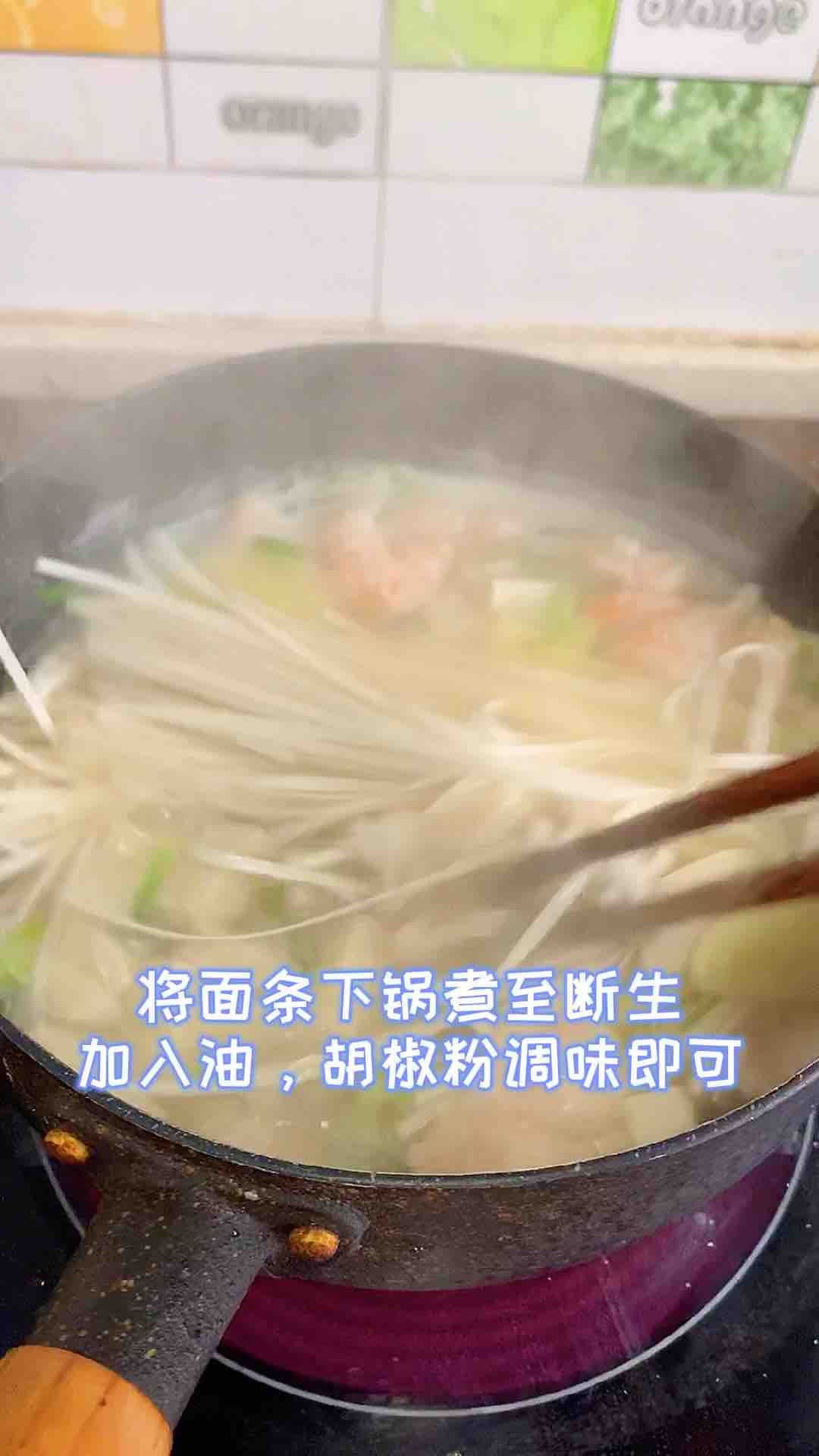 冻豆腐敲虾面的做法步骤：9