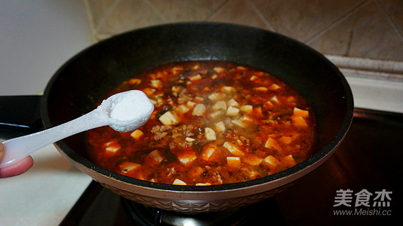 雪菜肉沫烧豆腐的做法步骤：13