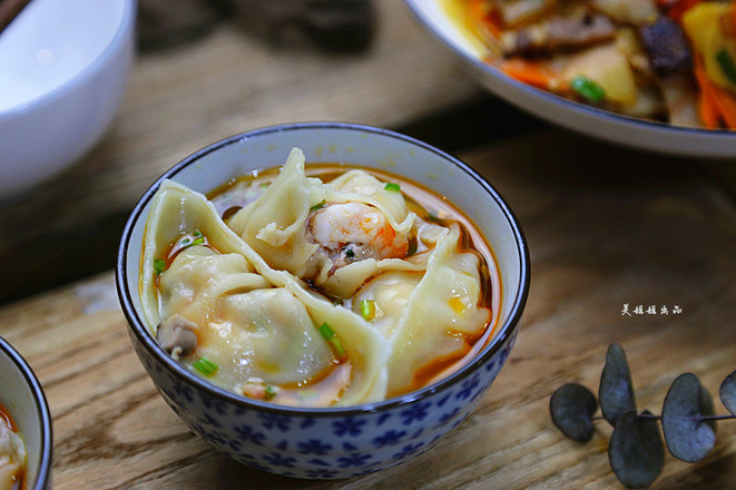 南瓜丝儿虾仁馄饨的做法步骤:19