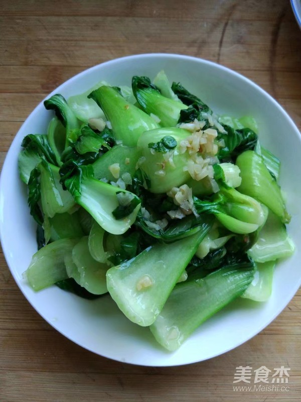 蒜蓉油菜的做法步骤：7