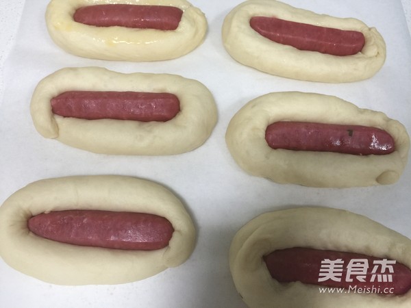 香葱沙拉香肠面包的做法步骤:15