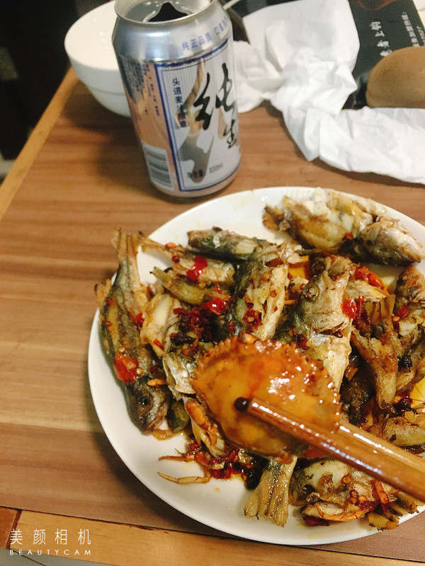 香煎花身鸡鱼的做法步骤:11