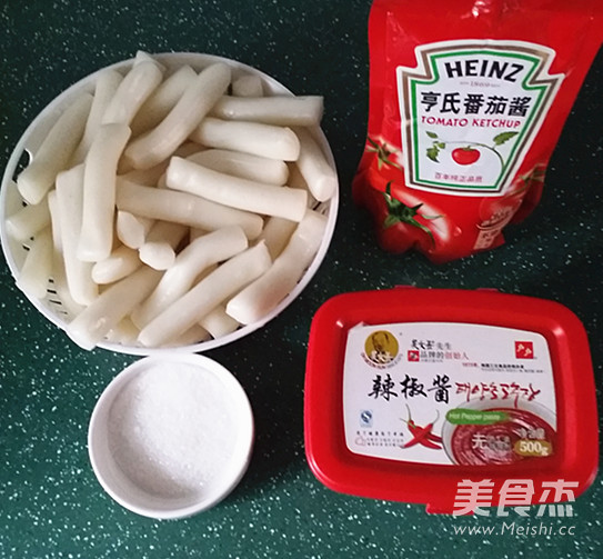 韩式辣年糕的做法步骤：1